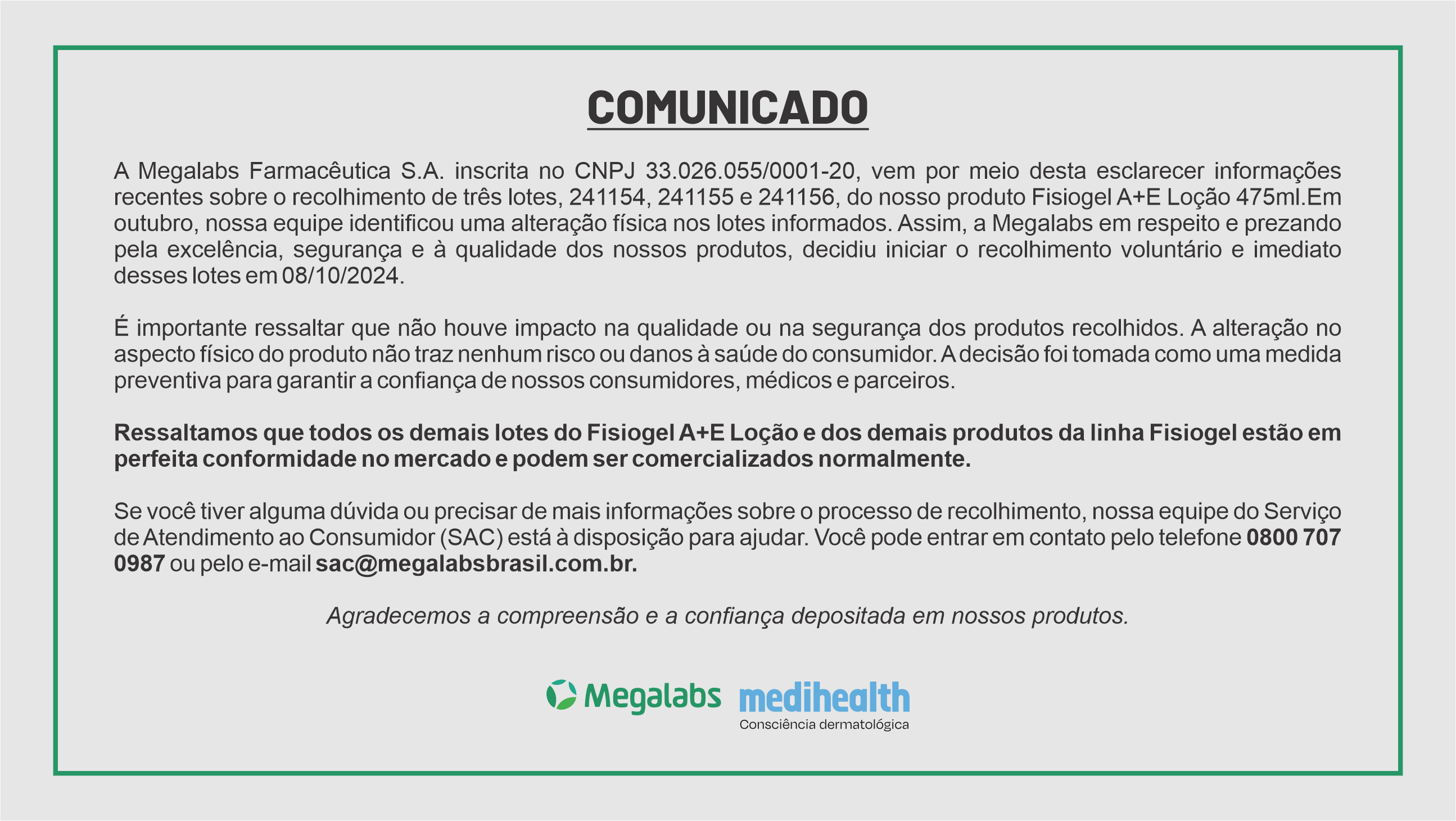 comunicado anvisa megalabs